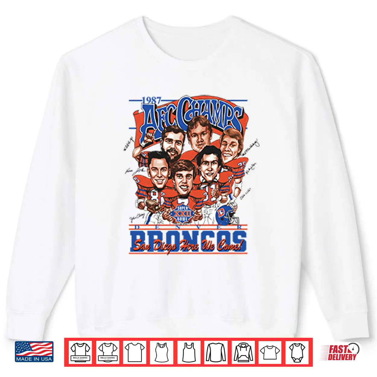 Denver Broncos AFC Champs 1987 Shirt Denver Broncos AFC Champs 1987 Shirt
