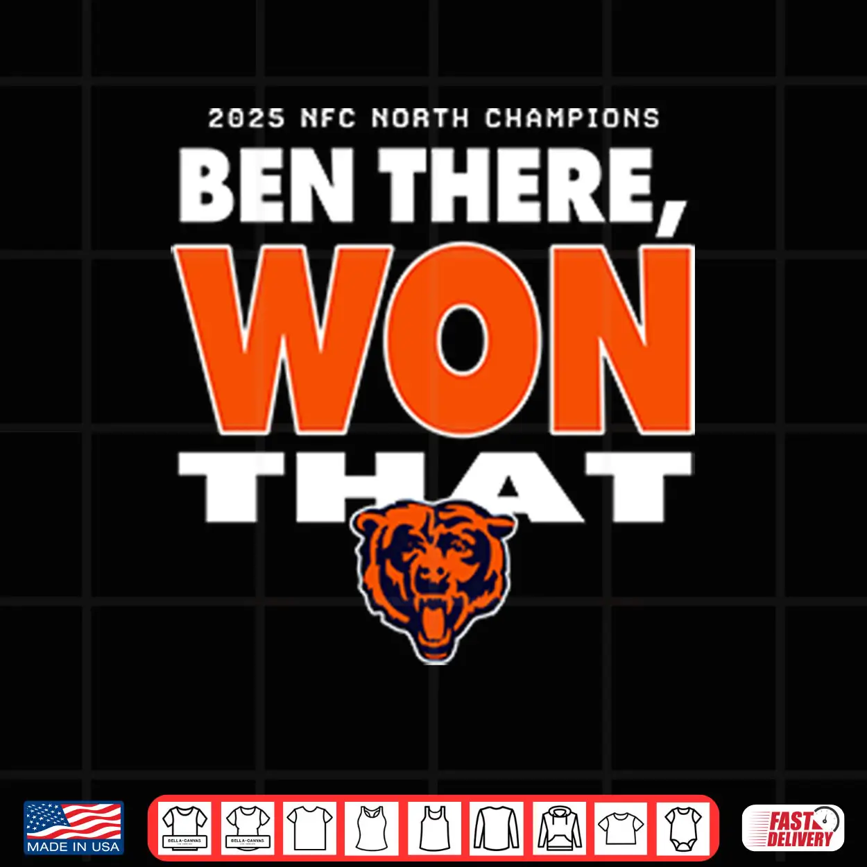 2025 NFC North Champions Ben There Won That Chicago Bears Shirt 2025 NFC North Champions Ben There Won That Chicago Bears Shirt