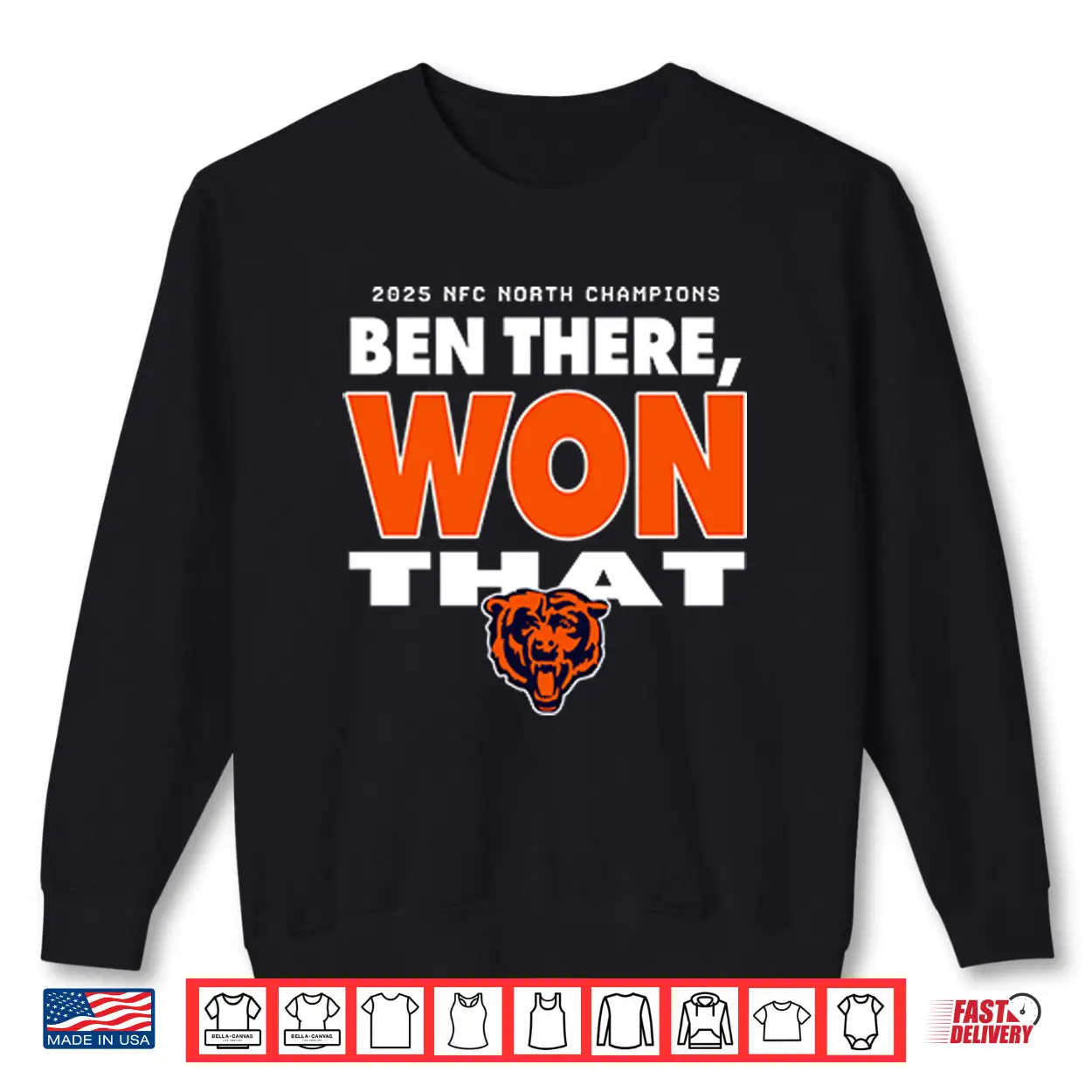 2025 NFC North Champions Ben There Won That Chicago Bears Shirt 2025 NFC North Champions Ben There Won That Chicago Bears Shirt