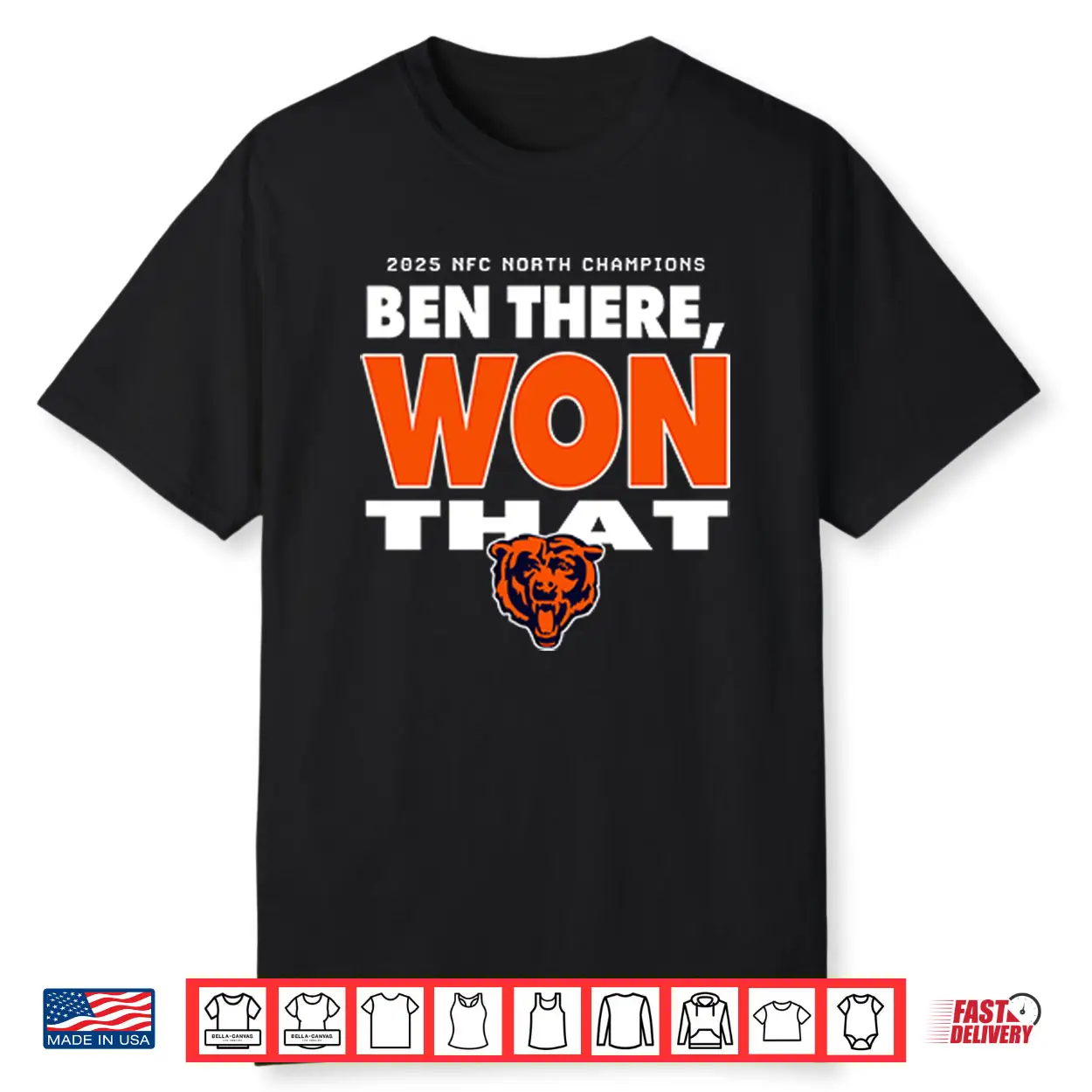 2025 NFC North Champions Ben There Won That Chicago Bears Shirt 2025 NFC North Champions Ben There Won That Chicago Bears Shirt