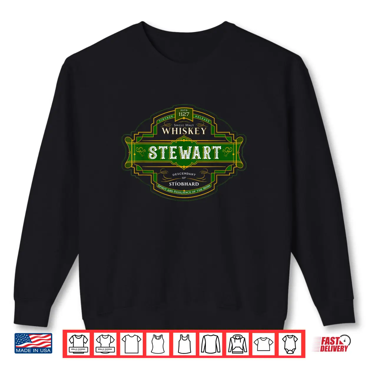 Stewart Whiskey Old Irish Family Names Whisky Brands Shirt Stewart Whiskey Old Irish Family Names Whisky Brands Shirt