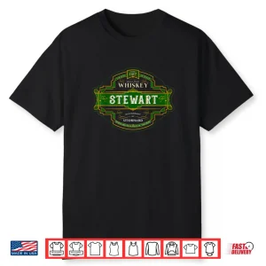 Stewart Whiskey Old Irish Family Names Whisky Brands Shirt