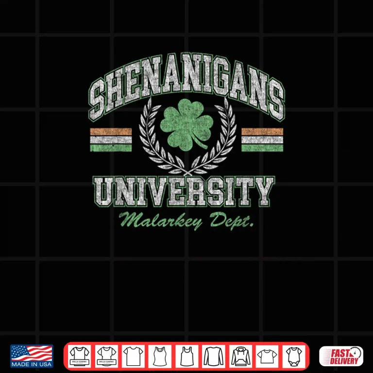 St. Patrick's Day Shenanigans University Collegiate Shirt 4 Design St. Patricks Day Shenanigans University Collegiate Shirt
