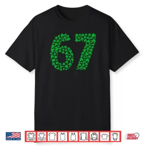 Six Seven Meme 67 St Patrick’s Day Shamrocks Shirt