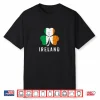 Ireland Flag on Shamrock for Proud Irish on St Patrick’s Day Shirt