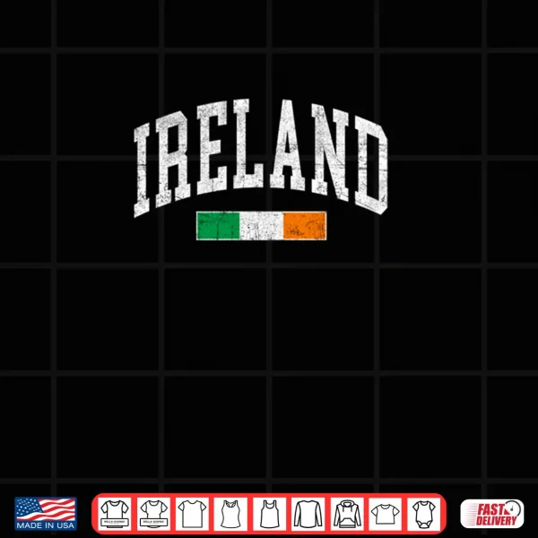 Design Ireland Flag Irish Retro Throwback Shirt