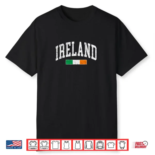 Ireland Flag Irish Retro Throwback Shirt