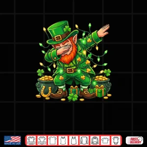 Design Dabbing Leprechaun Funny Gifts St Patricks Day Shirt