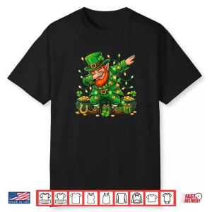 Dabbing Leprechaun Funny Gifts St Patricks Day Shirt