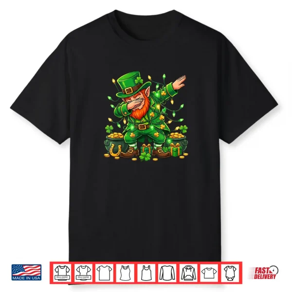 Dabbing Leprechaun Funny Gifts St Patricks Day Shirt