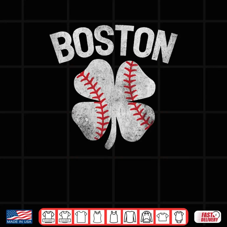 Boston St Patrick's Day Irish Shamrock Baseball Boston Shirt 4 Design Boston St Patricks Day Irish Shamrock Baseball Boston Shirt