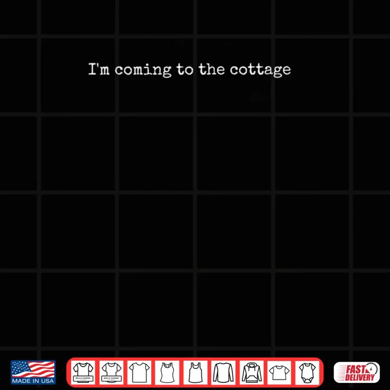 Design Im Coming To The Cottage Romance Hockey Couple Shirt