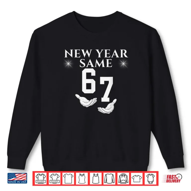 Sweatshirt NYE 2026 Boys Kids New Years Eve Party 6 7 Meme 6 7 Shirt