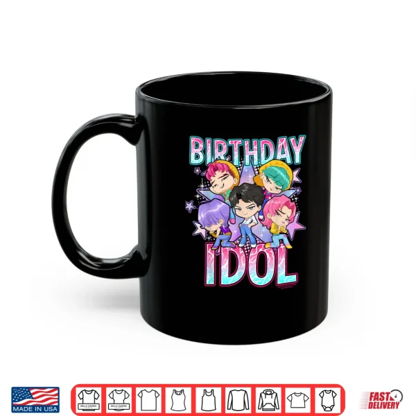 Mug Kpop Demon Hunters Birthday Idol Cute Chibi Group Shot Shirt