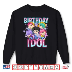Kpop Demon Hunters Birthday Idol Cute Chibi Group Shot Shirt 1 Sweatshirt Kpop Demon Hunters Birthday Idol Cute Chibi Group Shot Shirt