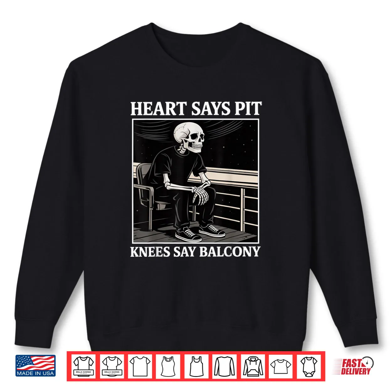 Heart Says Pit Knees Say Balcony Concert Quote Shirt Heart Says Pit Knees Say Balcony Concert Quote Shirt