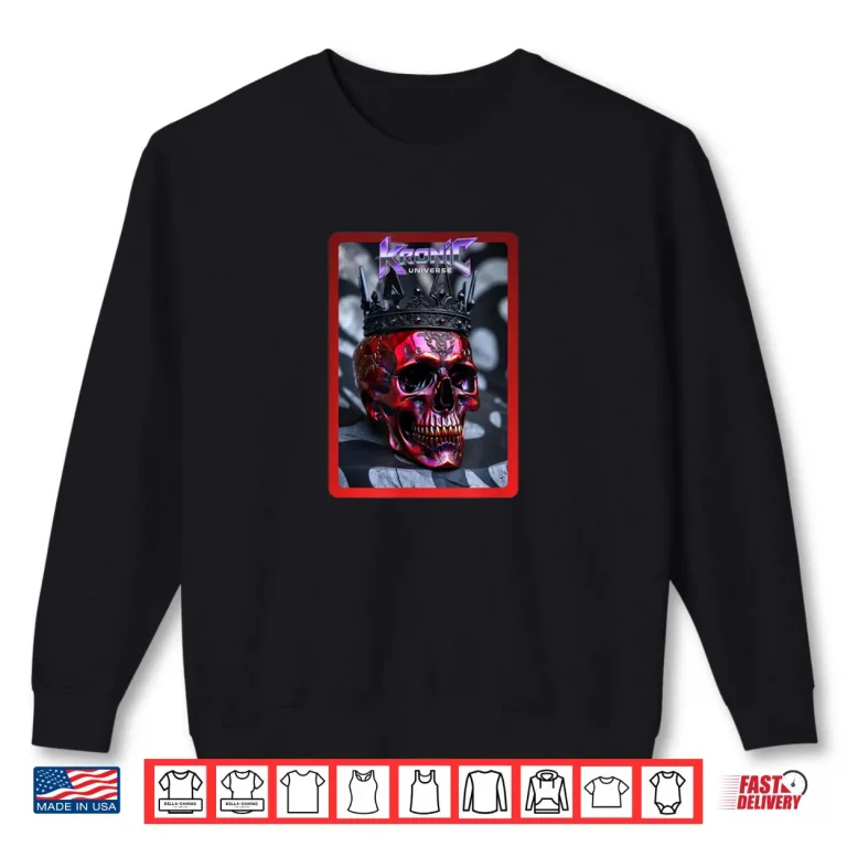 Sweatshirt Red Skull Monarch of Darkness Shirt