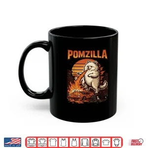 Mug Pomzilla Pomeranian Dog Vintage Monster Pom Dog Lover Shirt