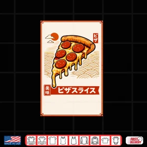 Design Pizza Japanese Aesthetic Pizza Lovers Shirt