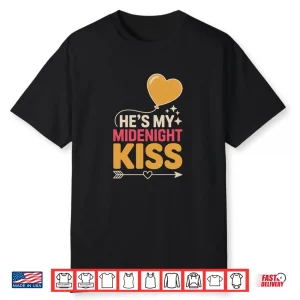 He’s My Midnight Kiss Happy New Year Matching Couples Shirt