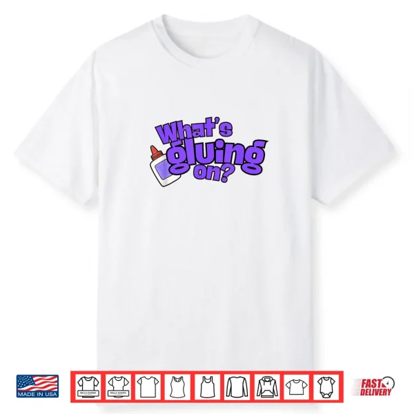 Collage Lab What’s Gluing On Shirt