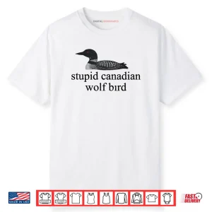 Stupid Canadian Wolf Bird LGBT Hockey Shirt