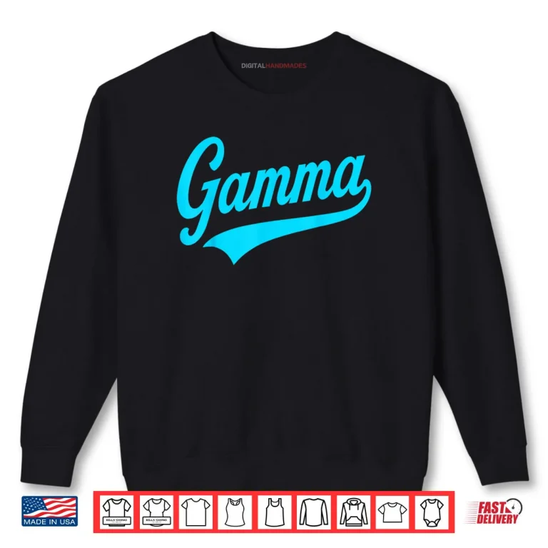 Sweatshirt Streetwear Retro Gamma Blue Matching Shirt 1