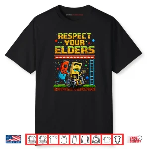 Respect Your Elders Gaming Control Vintage Gaming Shirt