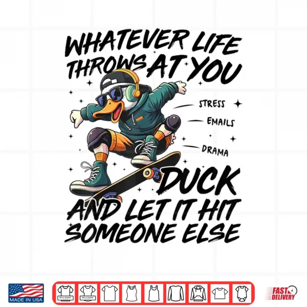 Design Funny Duck Quote Shirt