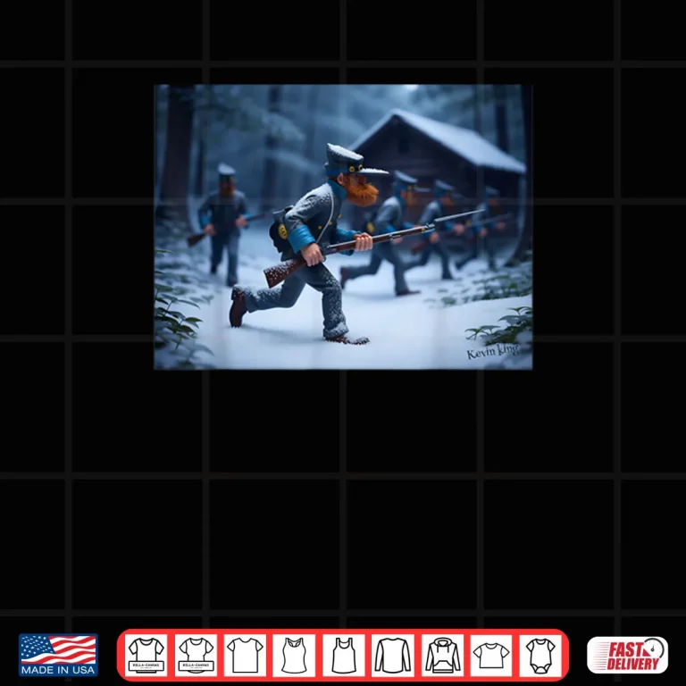 American Confederate Soldiers Charging Through The Snow Shirt 4 Design American Confederate Soldiers Charging Through The Snow Shirt