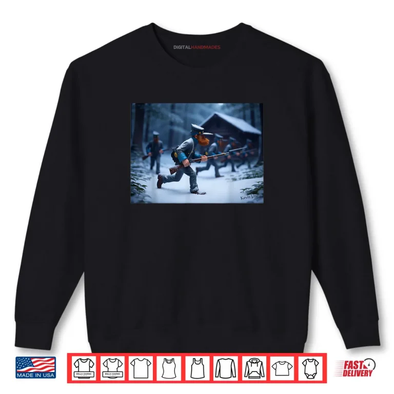 American Confederate Soldiers Charging Through The Snow Shirt 1 Sweatshirt American Confederate Soldiers Charging Through The Snow Shirt