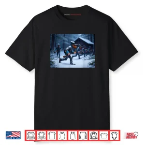 American Confederate Soldiers Charging Through The Snow Shirt