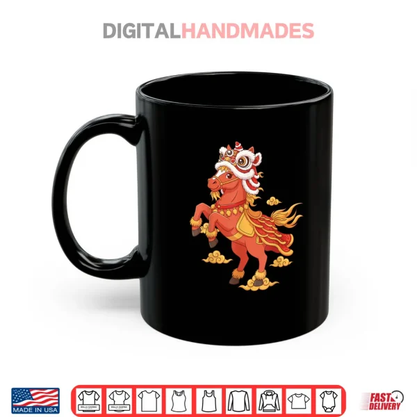 Lunar New Year of The Horse Lion Dance Chinese New Year Shirt 3 Mug Lunar New Year of The Horse Lion Dance Chinese New Year Shirt