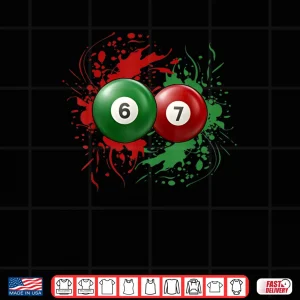Billiard Balls for 6 Ball and 7 Ball Matching Shirt 4 Design Billiard Balls for 6 Ball and 7 Ball Matching Shirt