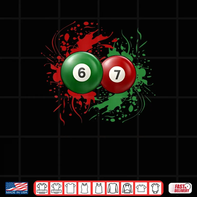 Design Billiard Balls for 6 Ball and 7 Ball Matching Shirt