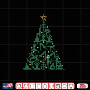 Yoga Christmas Tree Poses Funny Holiday Shirt 4 Design Yoga Christmas Tree Poses Funny Holiday Shirt