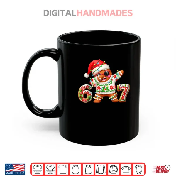 Mug Gingerbread Six Seven 67 Ice Cream Drip Christmas Shirt 1