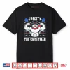 Frosty The Swoleman Funny Ugly Christmas Sweater Gym Workout Shirt