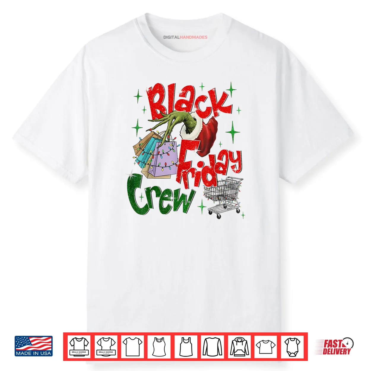 Christmas Black Shopping Family Friday Shopping Crew Shirt Christmas Black Shopping Family Friday Shopping Crew Shirt
