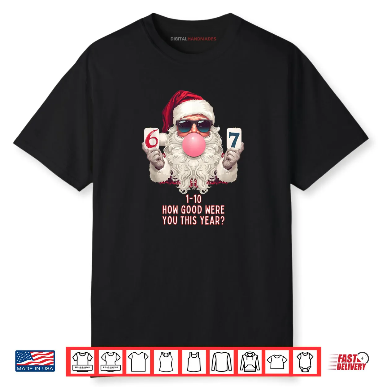 6 7 Funny Christmas Meme Six or Seven Bubblegum Santa Claus Shirt 6 7 Funny Christmas Meme Six or Seven Bubblegum Santa Claus Shirt
