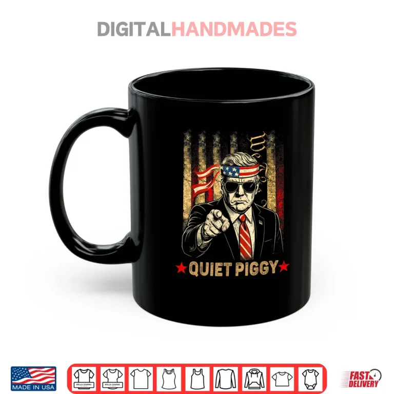 Mug Funny Quiet Piggy Shirt