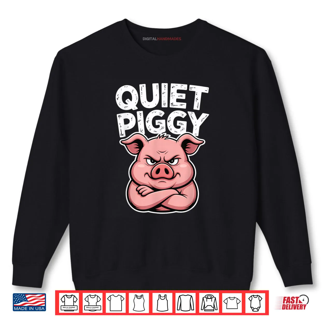 Quiet Piggy Pig Joke Shirt Quiet Piggy Pig Joke Shirt