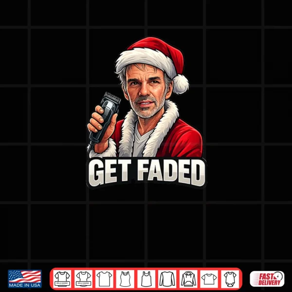 Get Faded Barber Christmas Holiday Shirt 4 Design Get Faded Barber Christmas Holiday Shirt