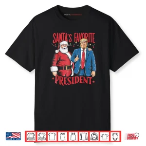Santa’s Favorite President Santa Trump Dance Christmas Shirt