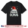 Papa Claus Santa Hat Christmas Lights Pajama Family Matching Shirt