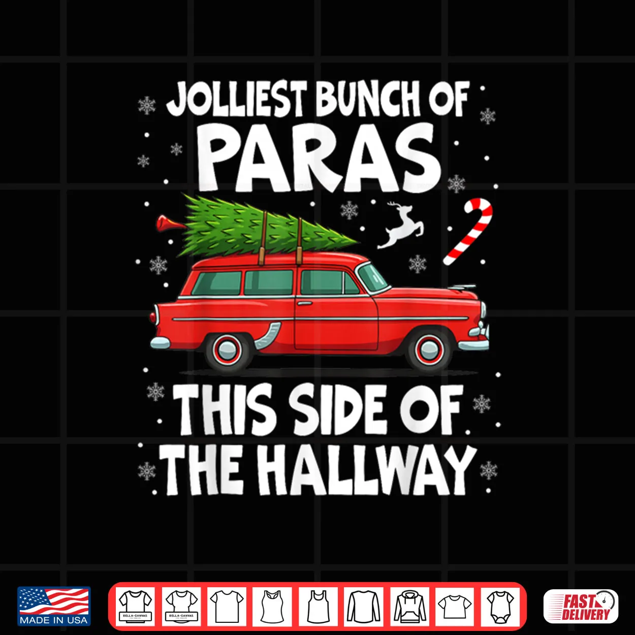 Jolliest Bunch of Paras This Side of The Hallway Christmas Shirt Jolliest Bunch of Paras This Side of The Hallway Christmas Shirt