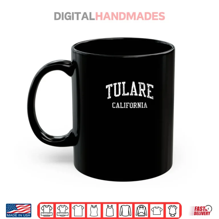 Mug Tulare CA J05 Vintage Athletic Sports Shirt