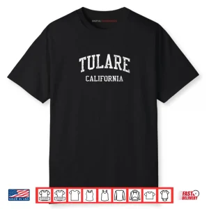 Tulare CA J05 Vintage Athletic Sports Shirt