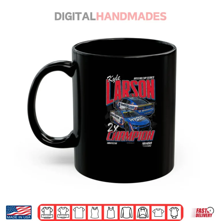 Mug Hendrick Motorsports Kyle Larson Nascar Series 2X Champion Shirt