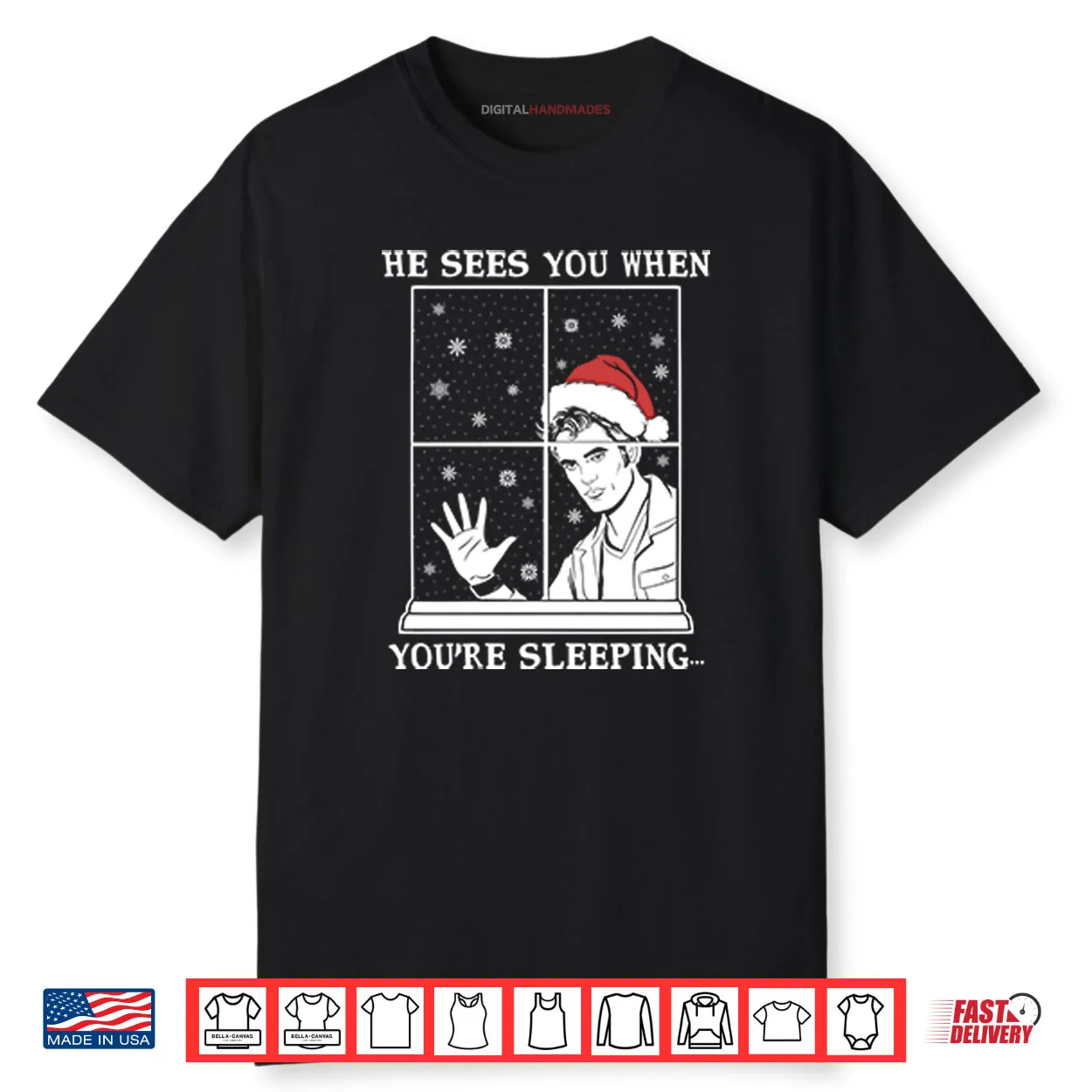 He Sees You When You’re Sleeping Christmas Shirt He Sees You When You’re Sleeping Christmas Shirt
